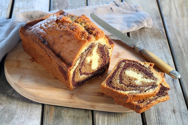 3 farbiger Zebrakuchen