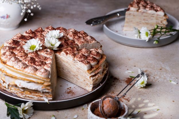 Pfannkuchen-Torte á la Tiramisu