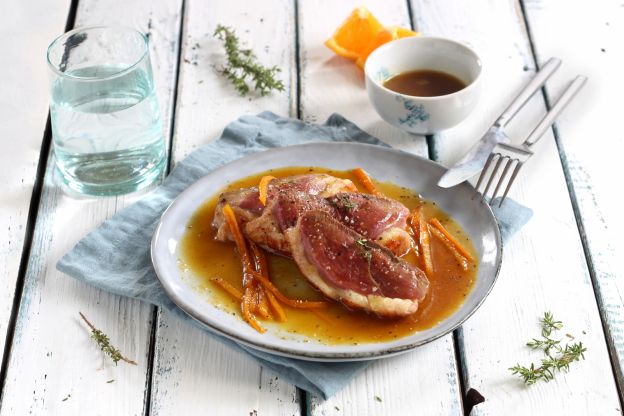 Ente mit Orangensauce