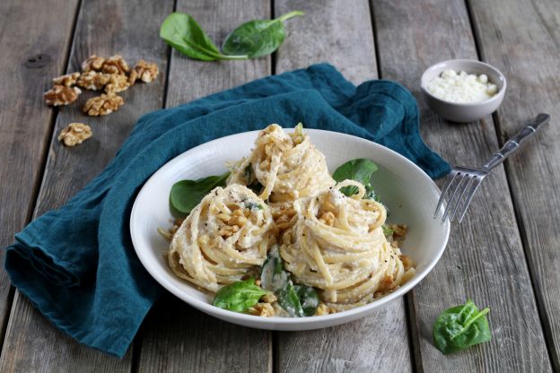 Spaghetti in Ricotta Walnuss Sauce