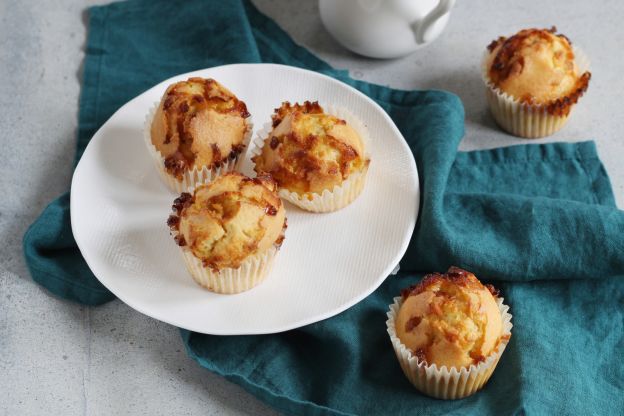 Muffins mit weißer Schokolade