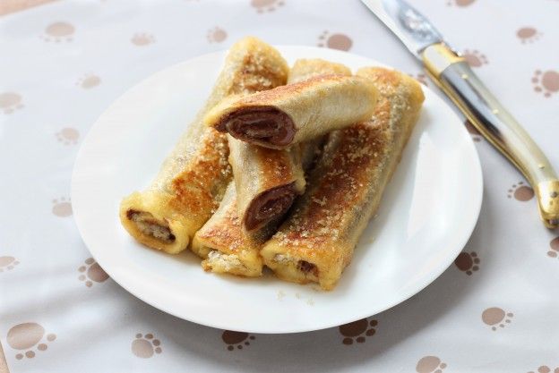 Armer-Ritter-Röllchen mit Nutella