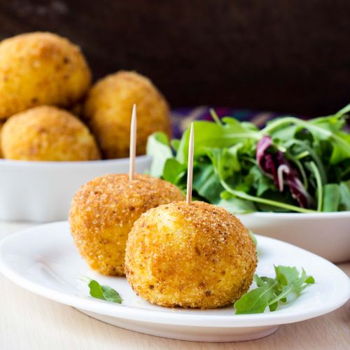 Reiskroketten mit Mozzarella