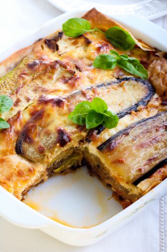 Auberginen-Lasagne