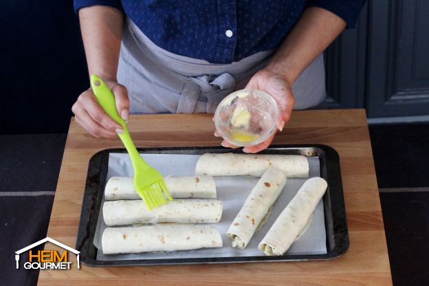 Die Taquitos backen