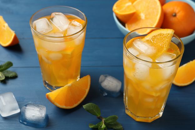 Selbstgemachte Orangenlimonade