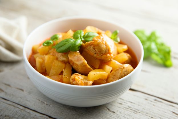 Hähnchen-Curry mit Ananas