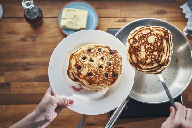 Blaubeer-Pancakes