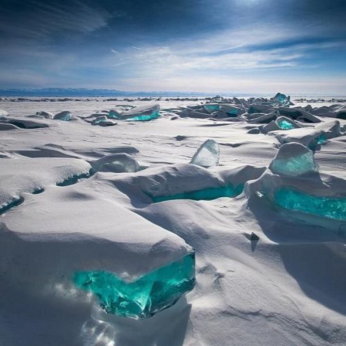 Schaue über den Baikalsee, Russland