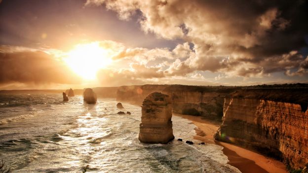 Besuche die Zwölf Apostel, Australien