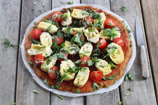 Glutenfreie Pizza mit SÜsskartoffelteig