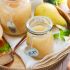 Birnenmarmelade mit Chardonnay