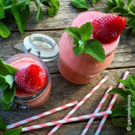 Wassermelonen – Erdbeer Slush