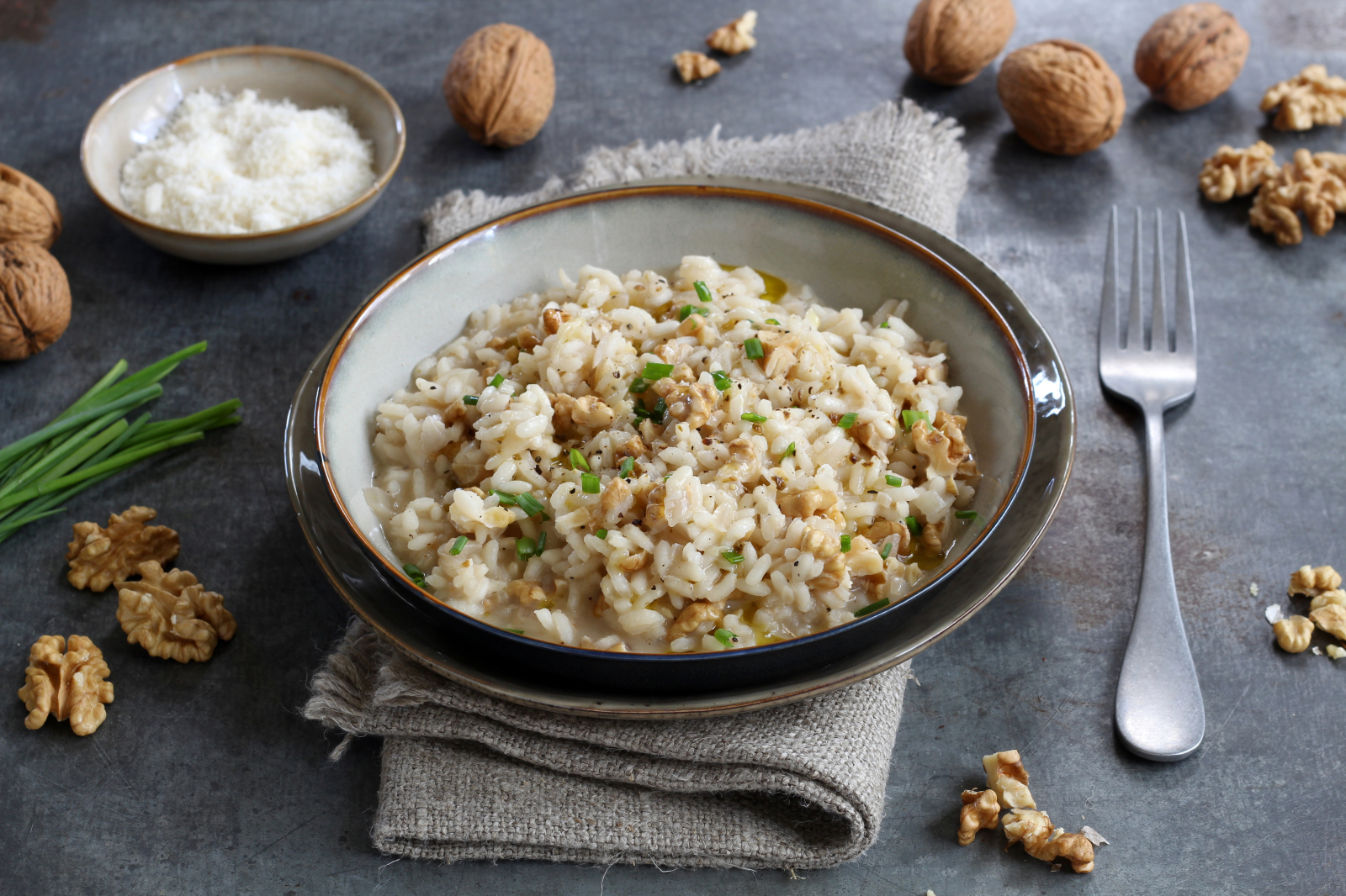 Einfaches, winterliches WALNUSSRISOTTO