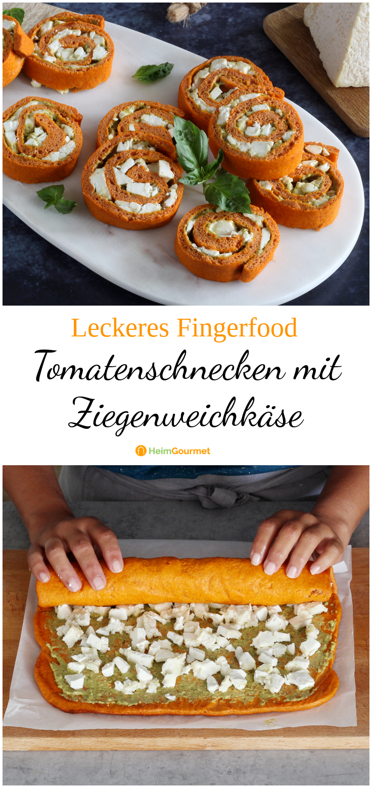 So schönes Fingerfood habt ihr lange nicht gesehen: Tomatenschnecken ...