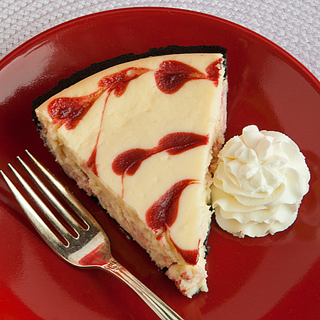 White Chocolate Raspberry Cheesecake